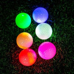 Waterproof Glow In Dark Golf Balls; Luminous Golf Balls; Creative Gift For Men Women Golf Lovers - 6 Colors In One/6 Pack