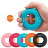 40-80LB Strength Hand Grip Ring; Muscle Power Training Silicone Ring; Fitness Body Building Carpal Expander Training Finger Ring - Blue-40-50BL
