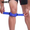 Aolikes 1pc Adjustable Knee Strap; Patellar Tendon Pressurized Protector; Support Slider Pad Guard For Badminton Running - Red