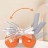 Automatic Rebound Abdominal Wheel Instantly Shape Abs for All - Tangerine