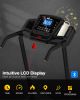 Foldable Treadmill with Incline, Folding Treadmill for Home Electric Treadmill Workout Running Machine, Handrail Controls Speed, Pulse Monitor,APP - a