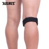Aolikes 1pc Adjustable Knee Strap; Patellar Tendon Pressurized Protector; Support Slider Pad Guard For Badminton Running - Red