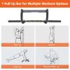 Wall Mounted Pull Up Bar Exercise Chin Bar Portable Dip Bars for Indoors Home Gym - as Pic