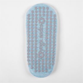 Yoga Grip Bottom Socks, Breathable Comfortable Toe Split Pilates Socks With Non-Slip Cushion (Color: Blue)