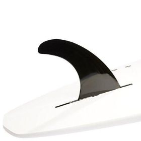 DORSAL Signature Surf SUP Single Center Fin Longboard Surfboard Fins - Black (Color: Black, size: 9 inch)